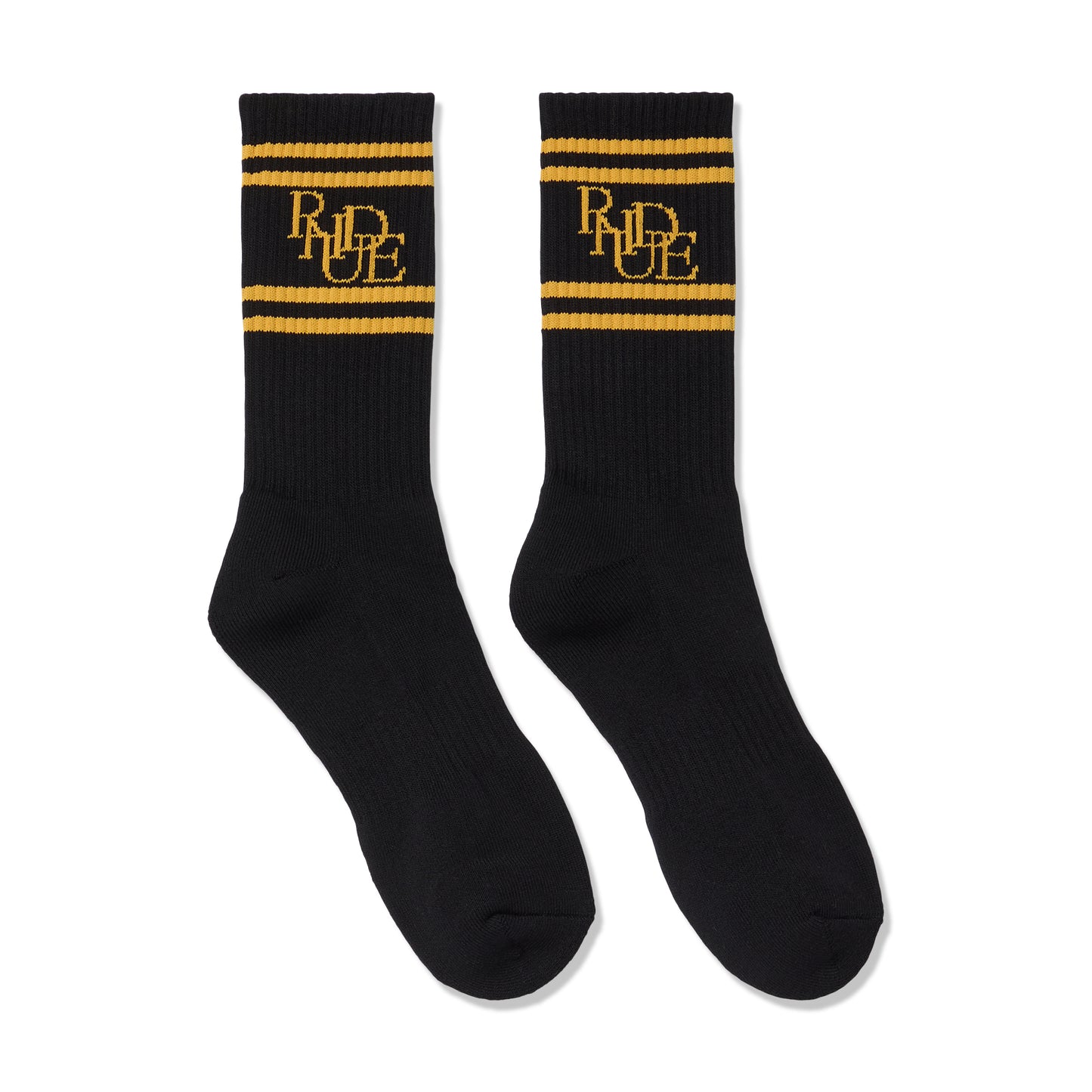 Rhude Scrambler Sock (Black/Yellow)