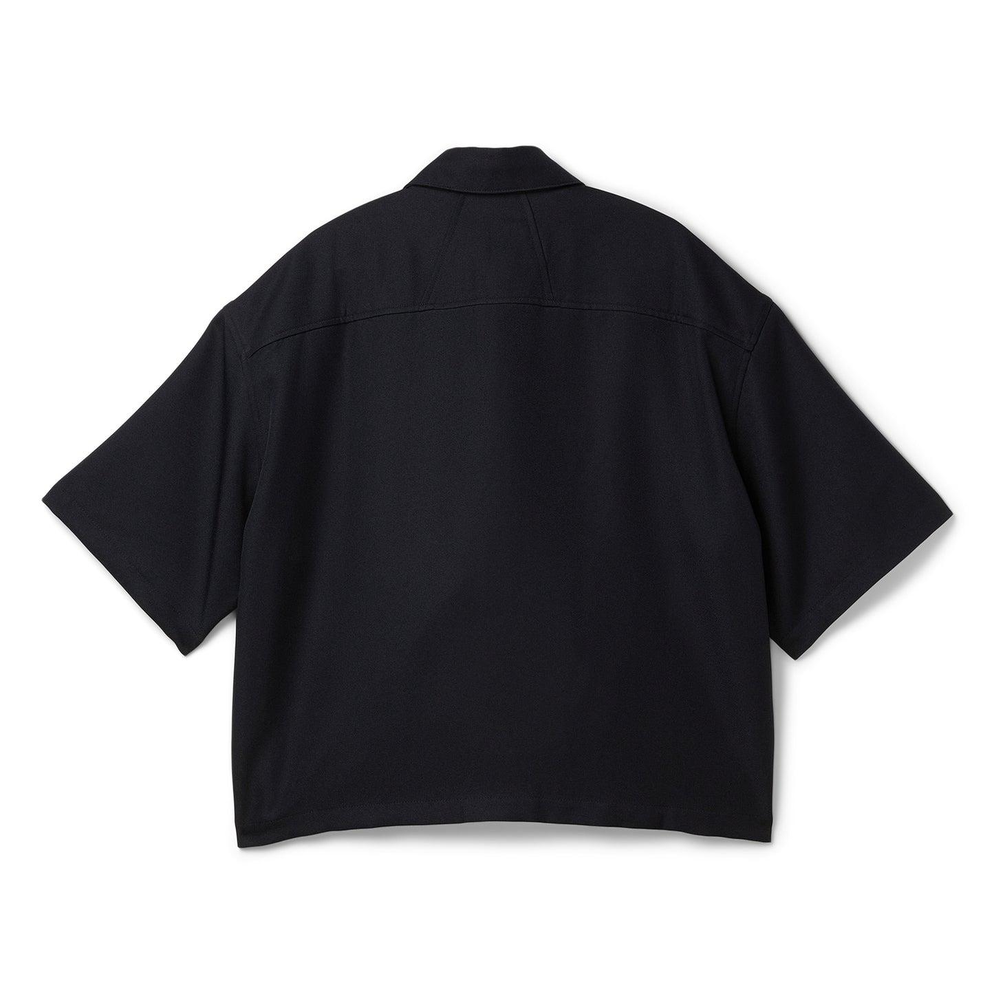 Rhude Center Logo Button Up Shirt (Black/White)