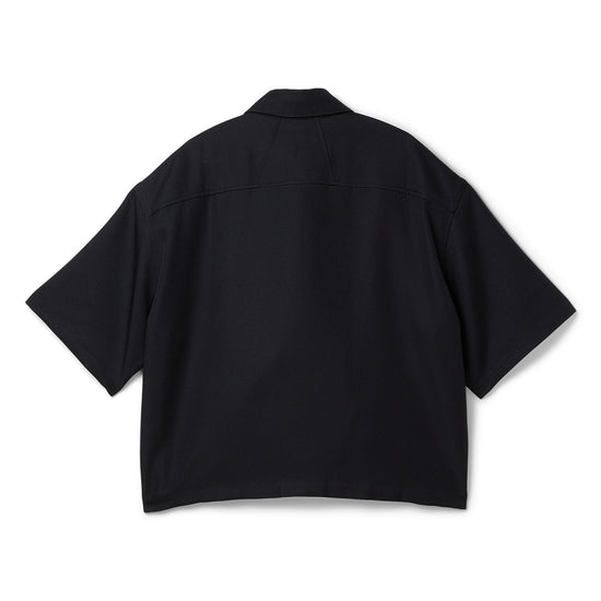 Rhude Center Logo Button Up Shirt (Black/White)