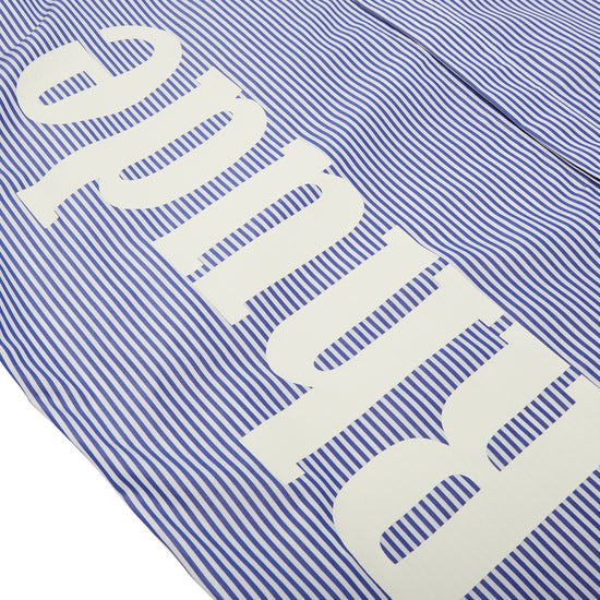 Rhude Side Logo Long Sleeve Shirt (Blue/White)