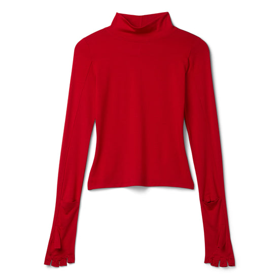 EB Denim Swann Mock Neck (Red)