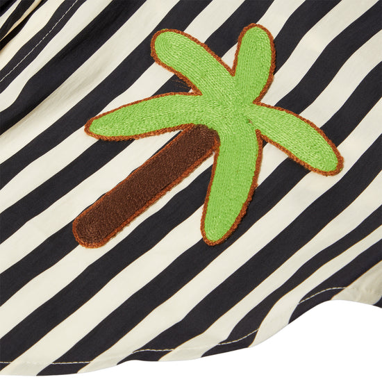 Simon Miller Loch Sleevless Poplin Button Up (Black/White Stripe)