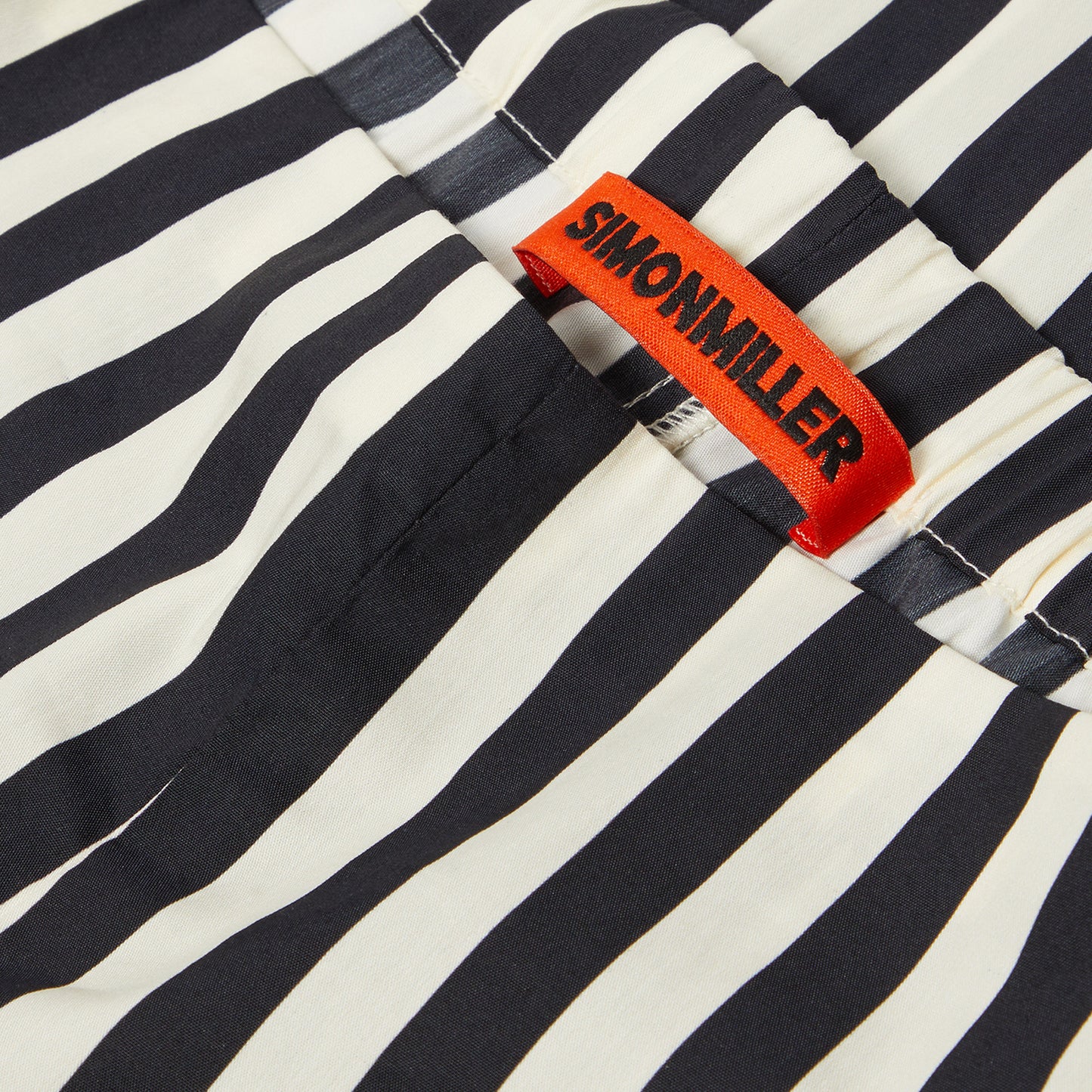 Simon Miller Ari Poplin Pant (Black/White Stripe)