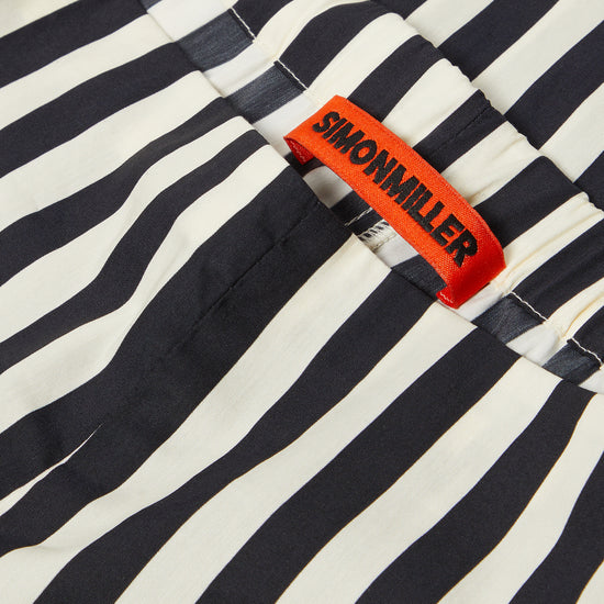 Simon Miller Ari Poplin Pant (Black/White Stripe)