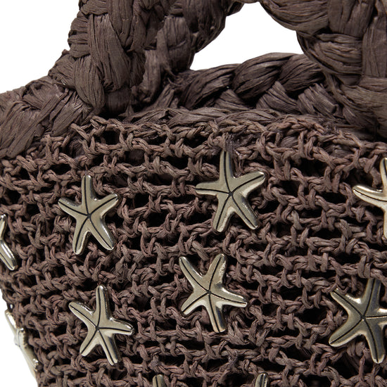Simon Miller Starfish Mini Mercado Tote (Chocolate/Silver)