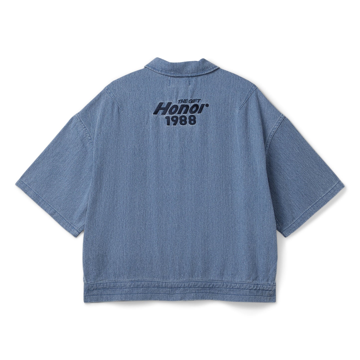 Honor The Gift Twill Full Zip Shirt (Blue)