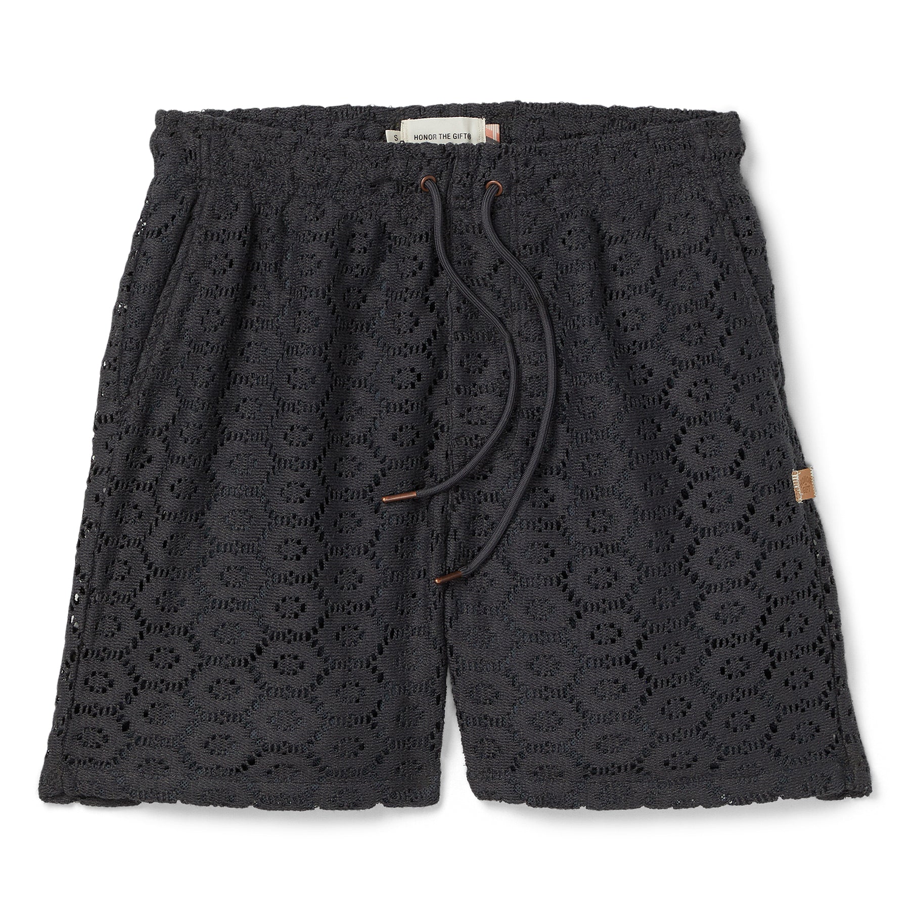 Honor The Gift Crochet Shorts (Black)