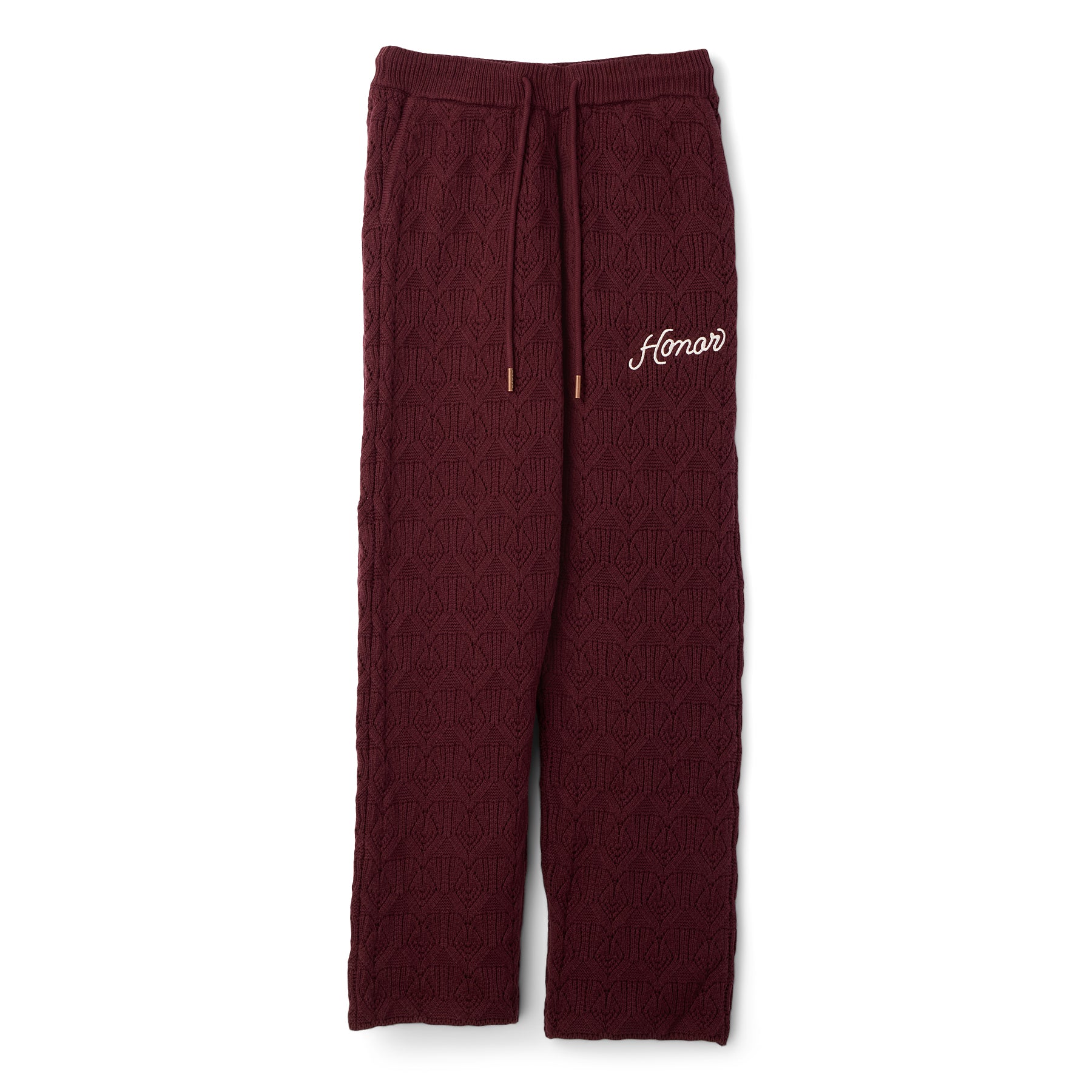 Honor The Gift Cable Knit Pant (Berry)