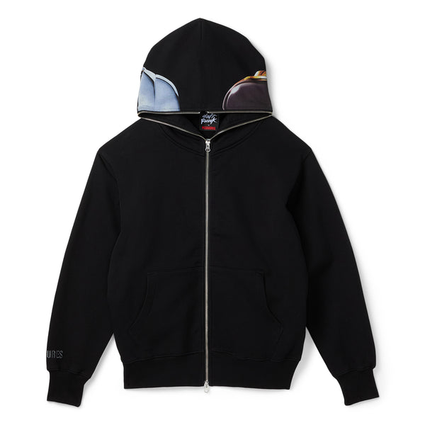 トップス Simply complicated 23ss hoodie black Pleasures Ram Zip Hoodie (Black) – CNCPTS