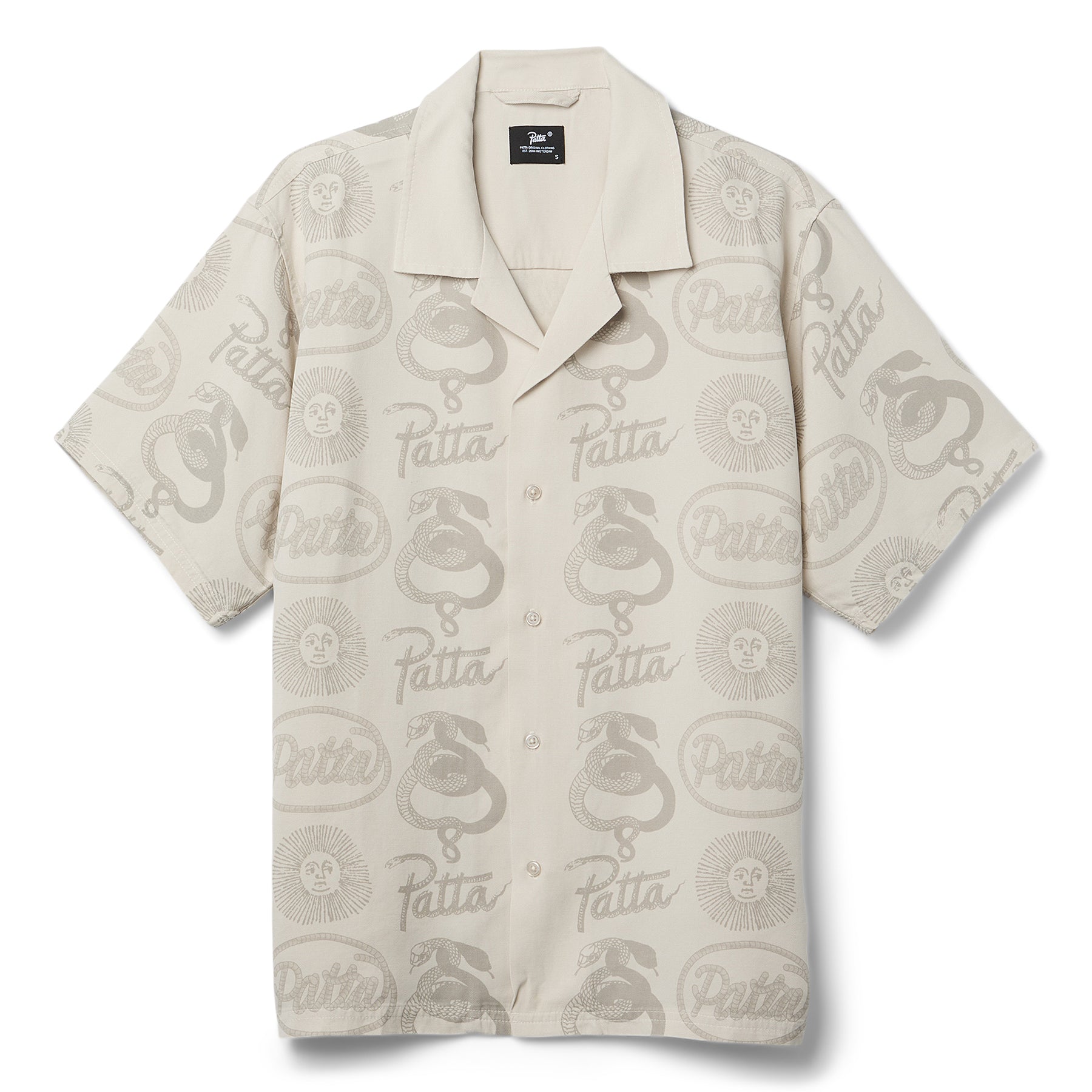 Patta Serpentes Summer Shirt (Pumic Stone)