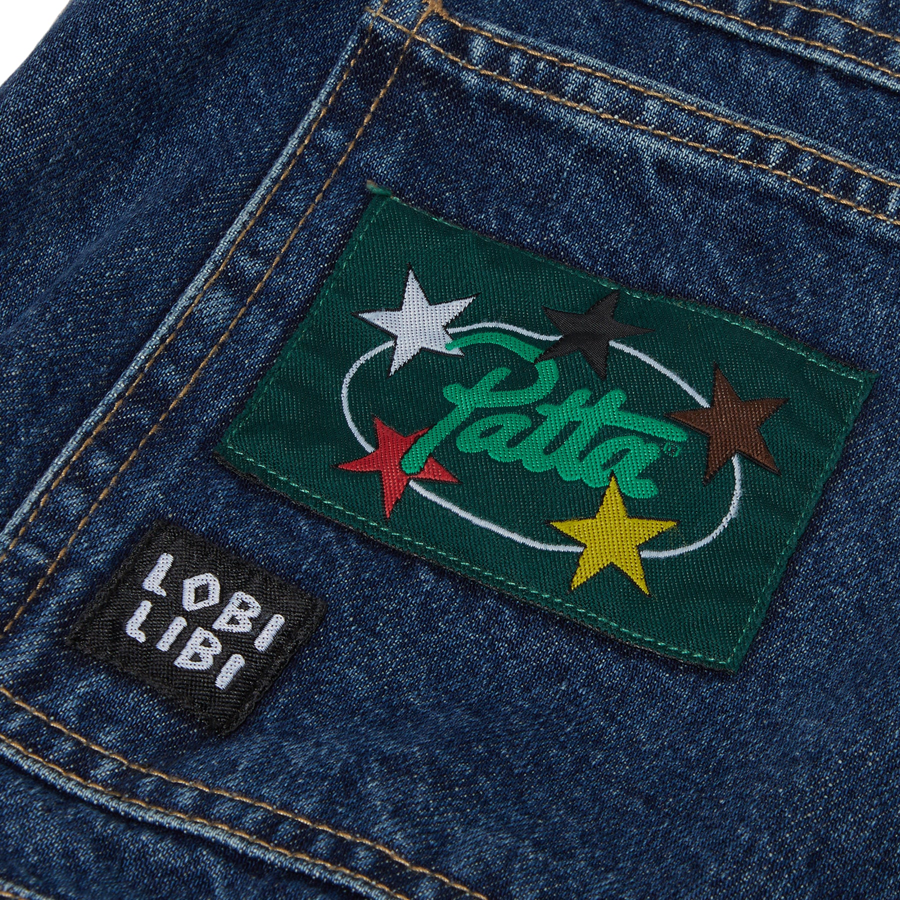 Patta Whole Lotta Labels Denim Jacket (Blue Denim)