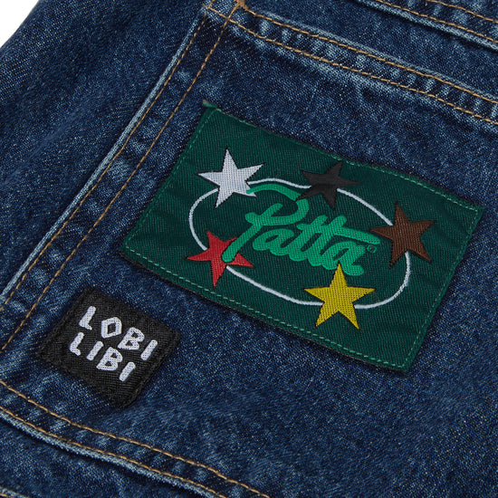 Patta Whole Lotta Labels Denim Jacket (Blue Denim)