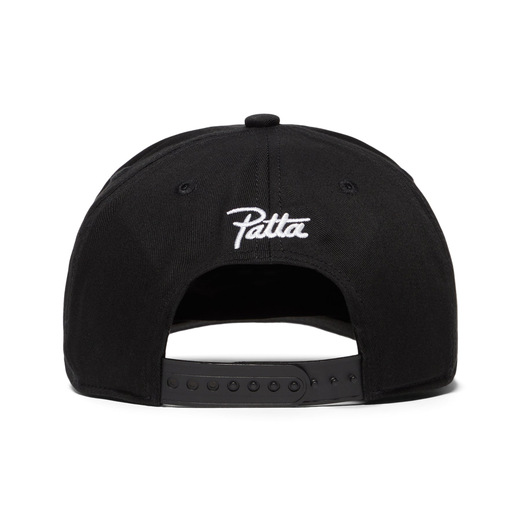Patta Arc logo Snapback Cap (Black/Estate Blue)