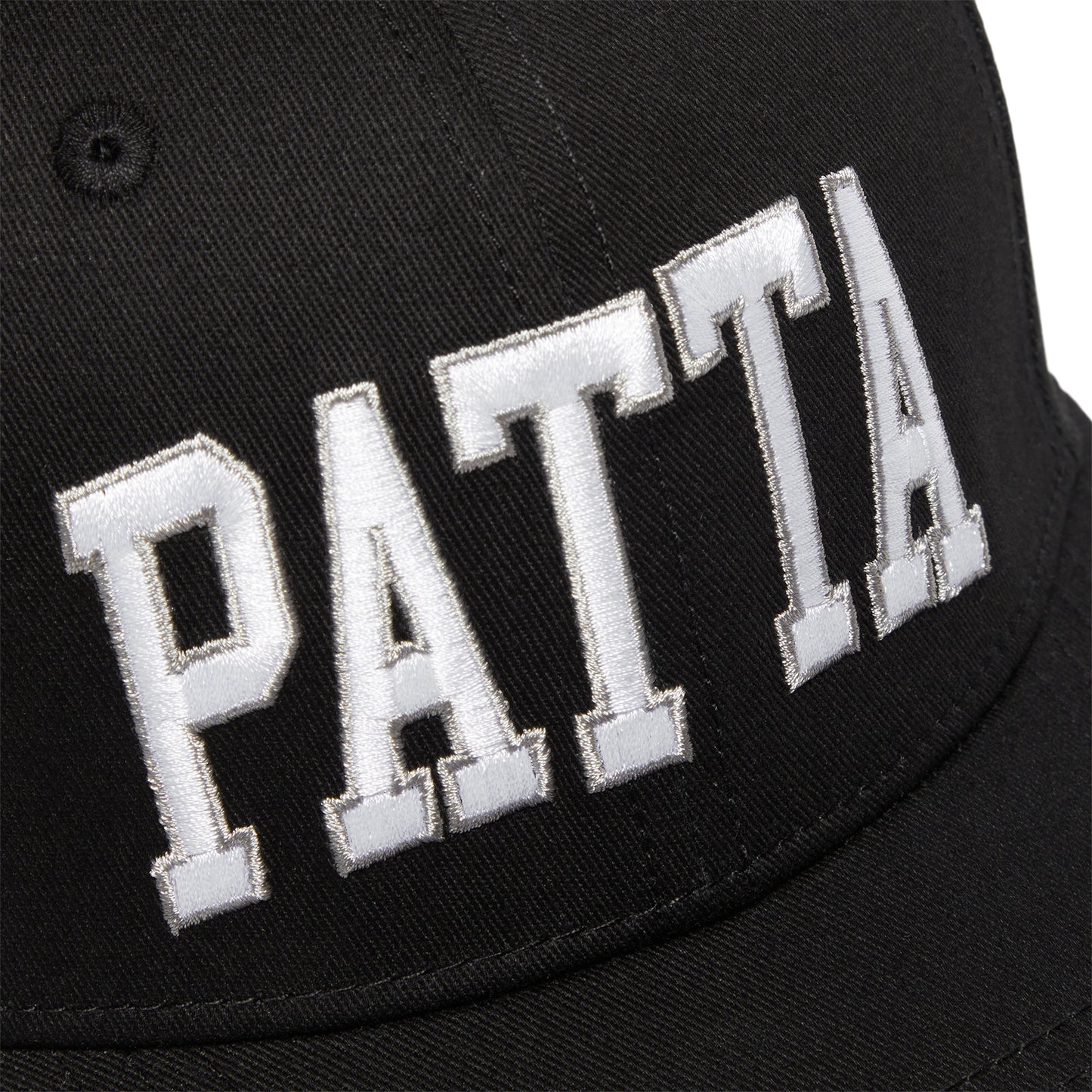 Patta Arc logo Snapback Cap (Black/Estate Blue)