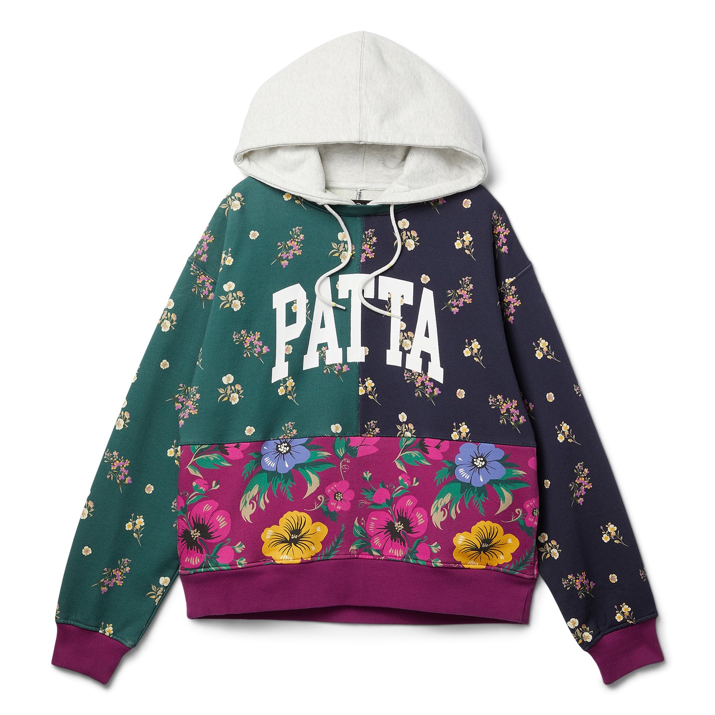 Patta Floral Patchwork Hoodie (Multi)