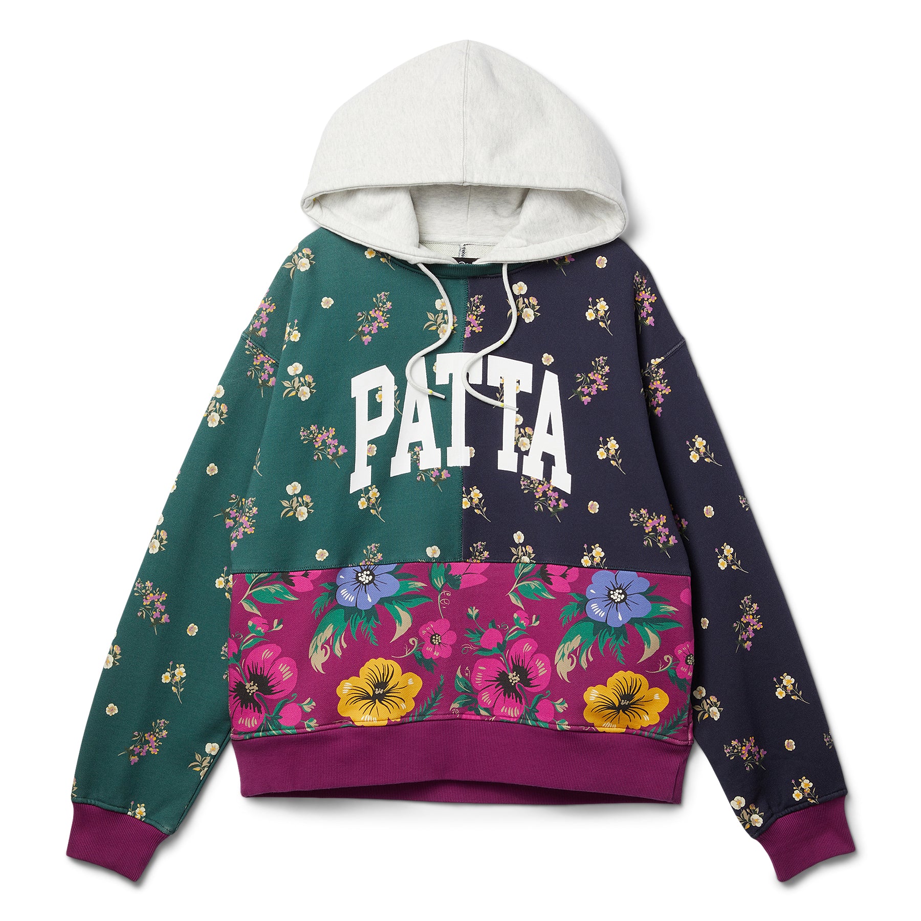 Patta Floral Patchwork Hoodie (Multi)