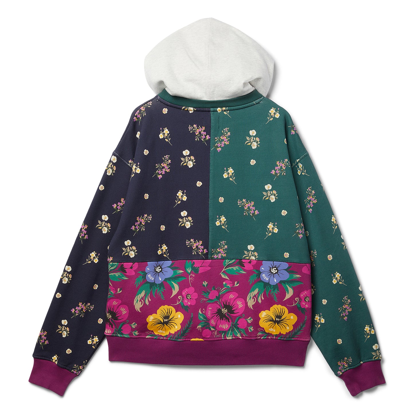 Patta Floral Patchwork Hoodie (Multi)