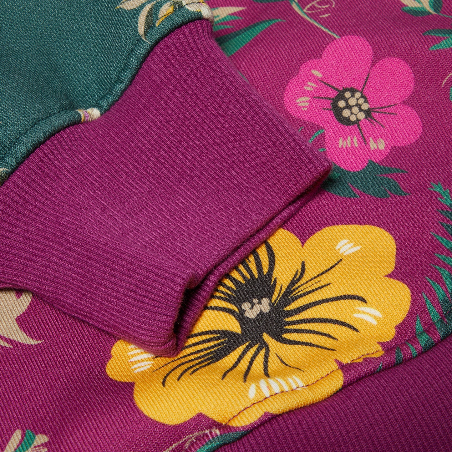 Patta Floral Patchwork Hoodie (Multi)