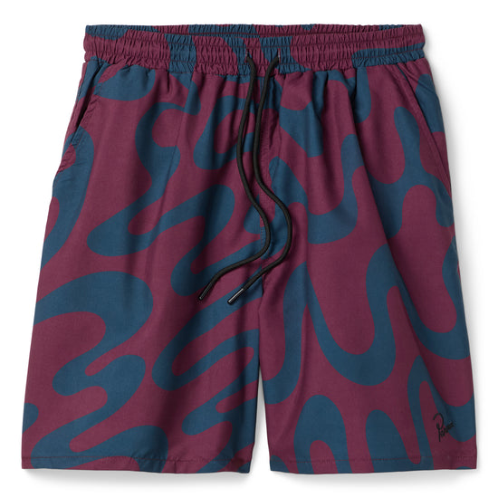 by Parra Splashed Swim Shorts (Burgundy)