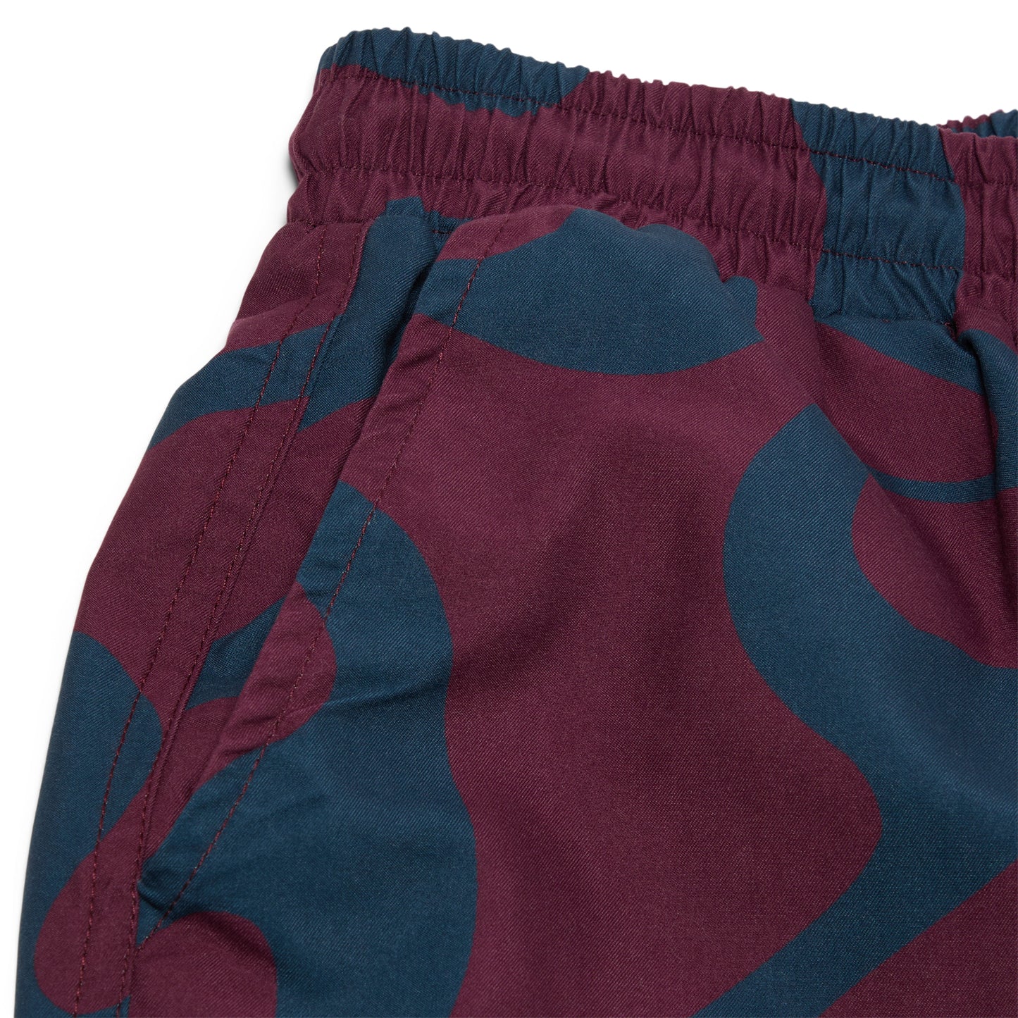 by Parra Splashed Swim Shorts (Burgundy)
