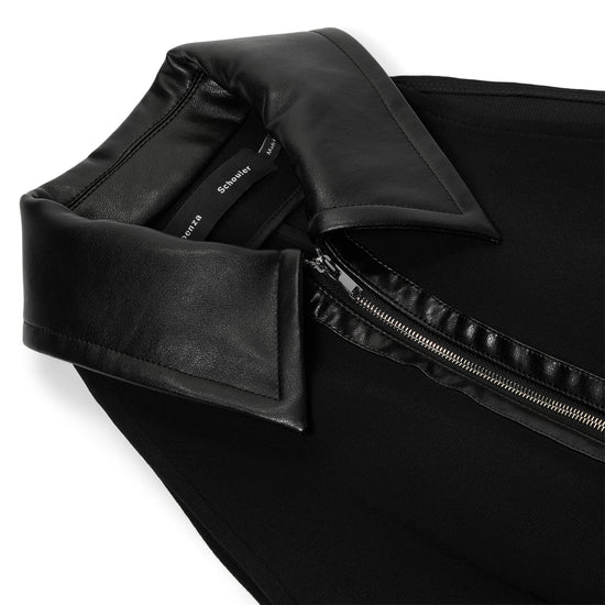Proenza Schouler Emi Dress in Bi-Stretch Suiting (Black)