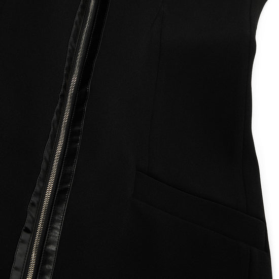 Proenza Schouler Emi Dress in Bi-Stretch Suiting (Black)