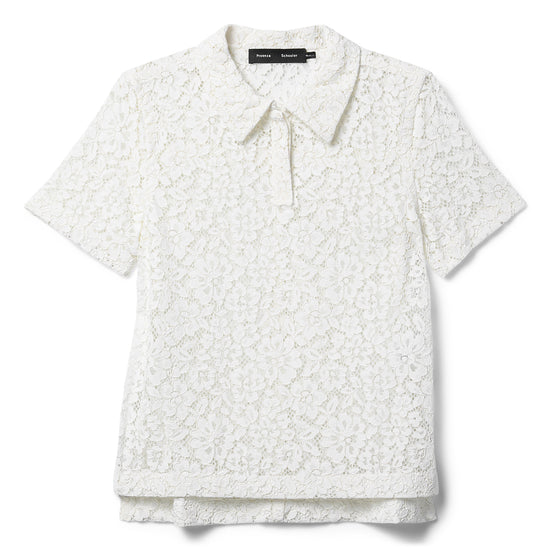 Proenza Schouler Kennedy Top in Stretch Lace (Off White)