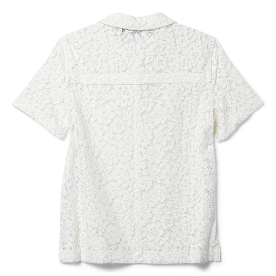 Proenza Schouler Kennedy Top in Stretch Lace (Off White)