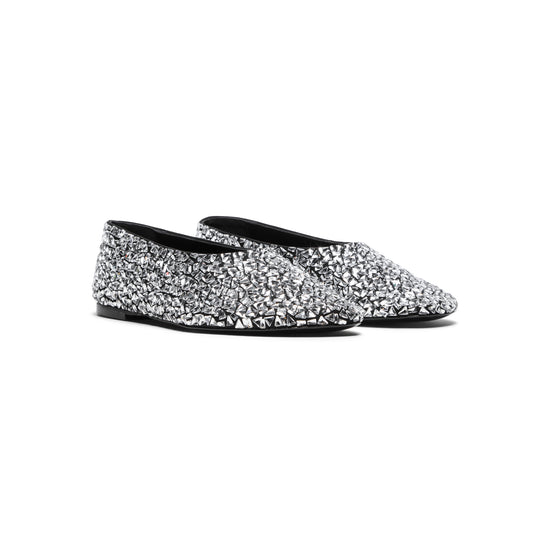 Proenza Schouler Glove Embellished Ballet Flats (Black)