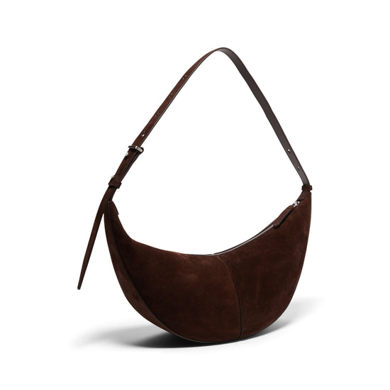 Proenza Schouler Slide Bag in Soft Suede (Chocolate)