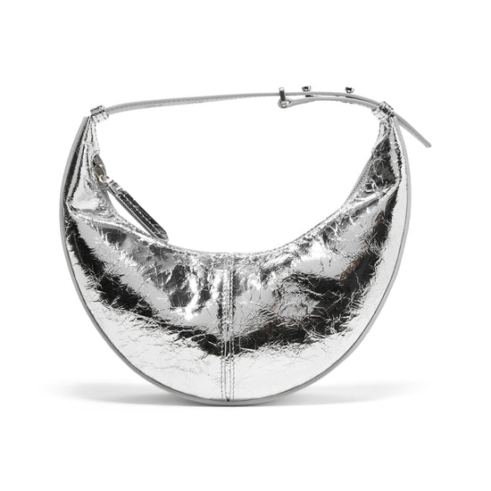 Proenza Schouler Mini Slide Bag in Crinkle Metallic (Silver)