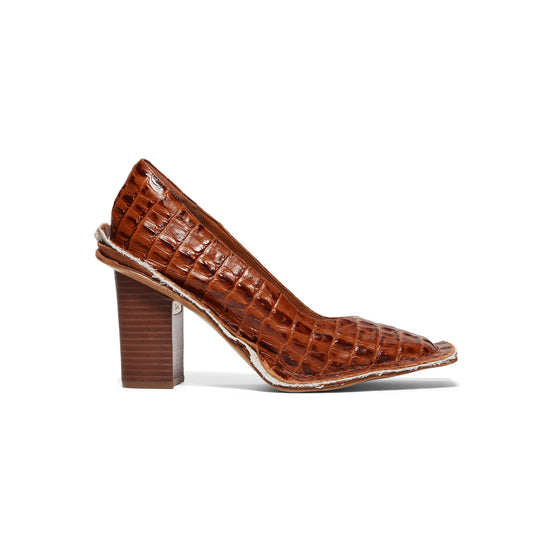 Clarks x Martine Rose Womens CUR Heel (Tan Leather)