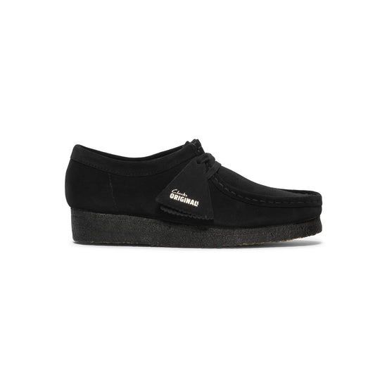 Clarks Womens Wallabee (Black Suede)