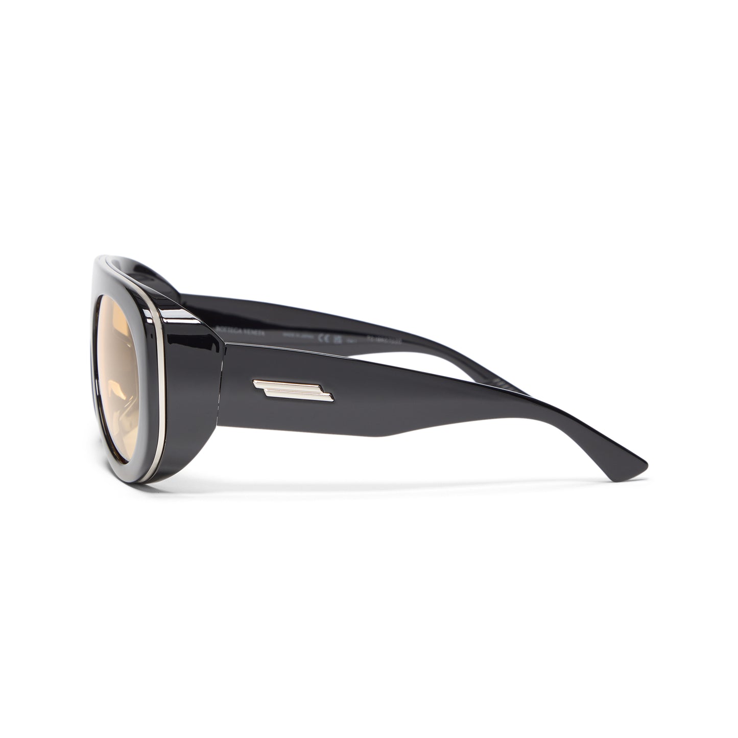 Bottega Veneta Aviator Sunglasses (Black/Orange)