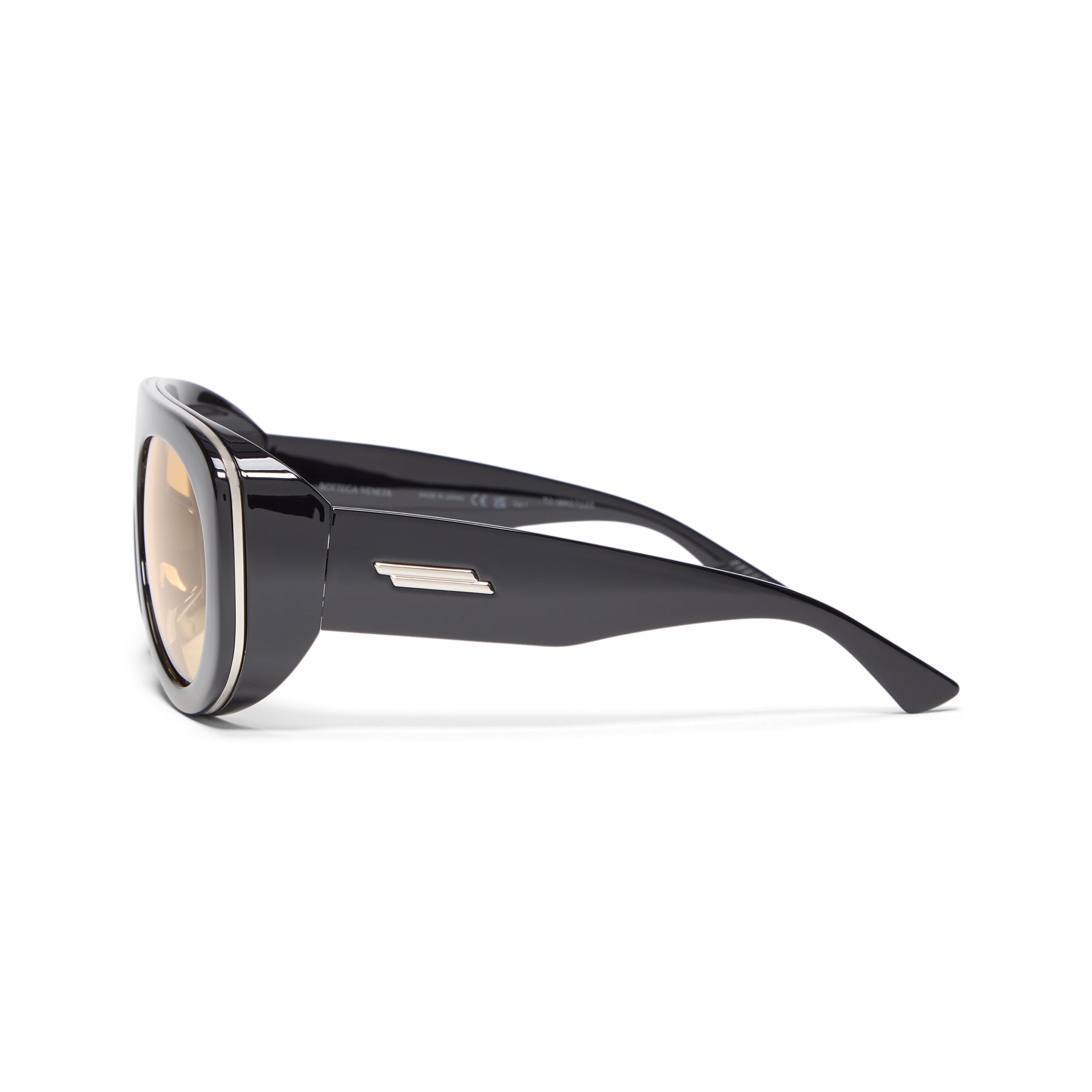 Bottega Veneta Aviator Sunglasses (Black/Orange)