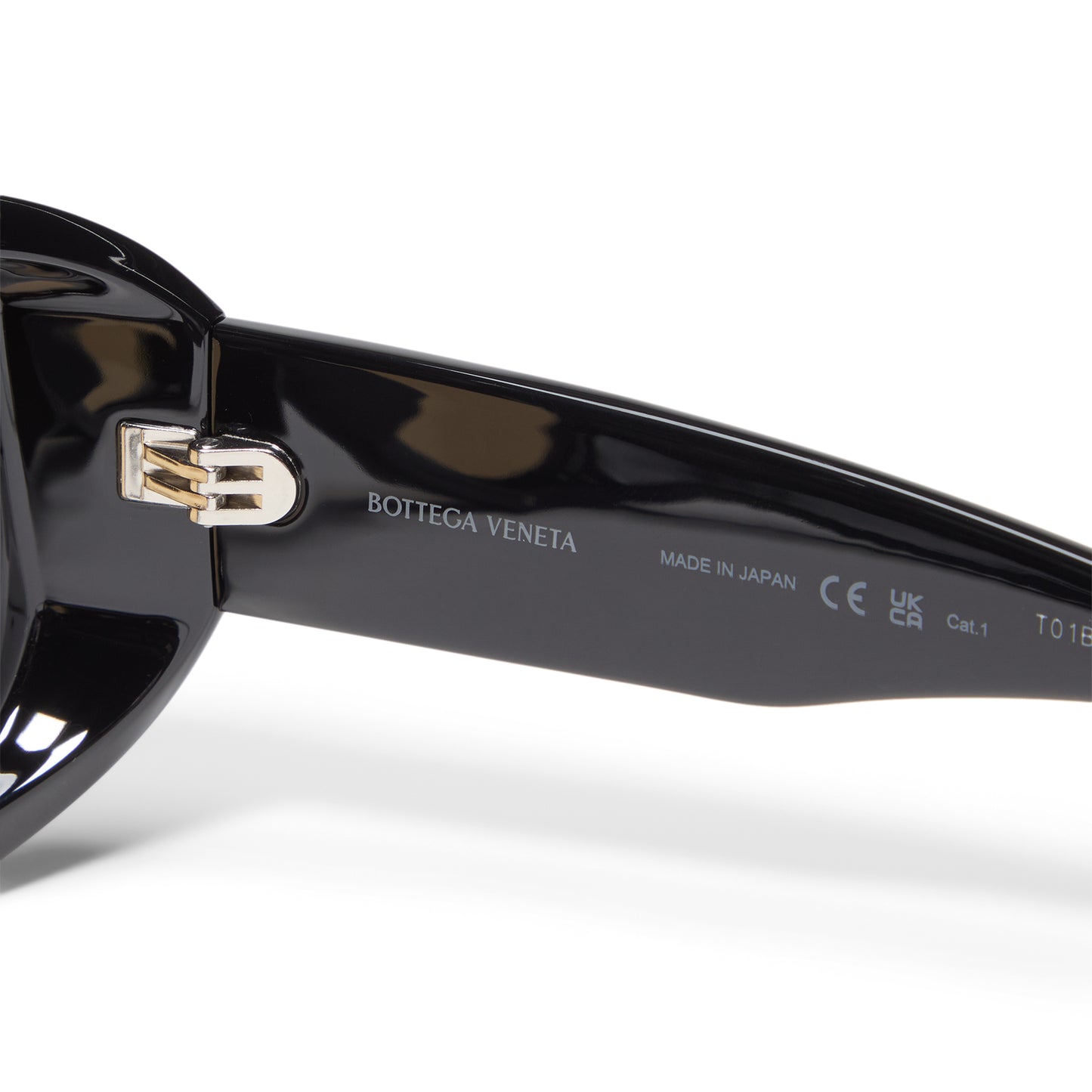 Bottega Veneta Aviator Sunglasses (Black/Orange)