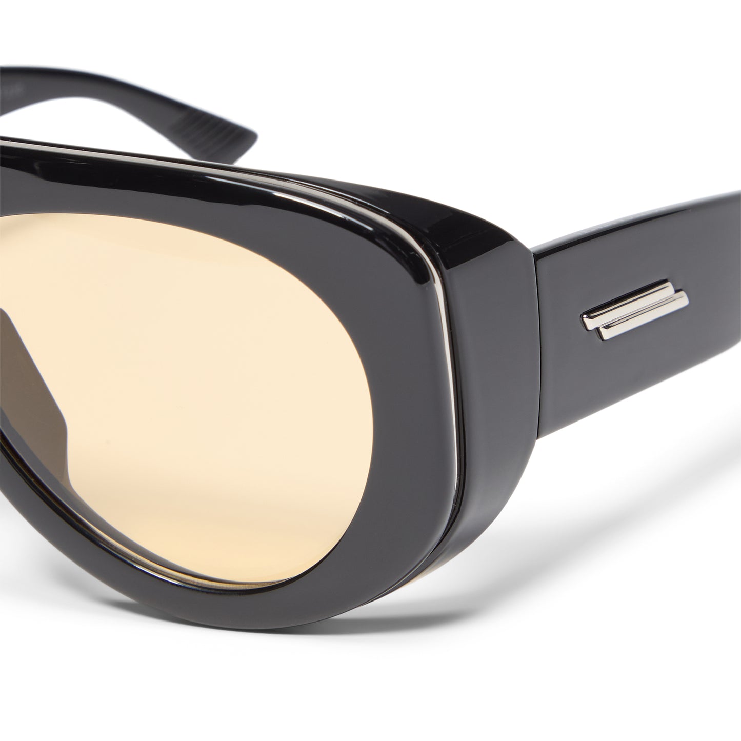 Bottega Veneta Aviator Sunglasses (Black/Orange)