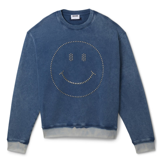 Moschino Smiley Sweatshirt (Blue)
