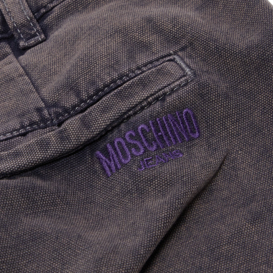 Moschino Jeans Denim Midi Skirt (Multi Grey)