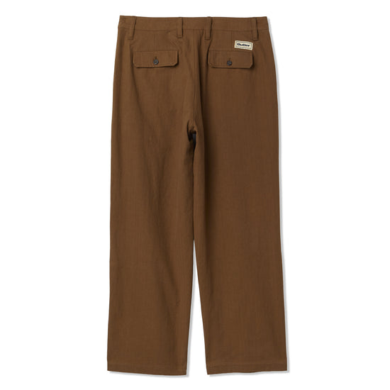 Butter Goods Pleated Trousers (Chocolate)