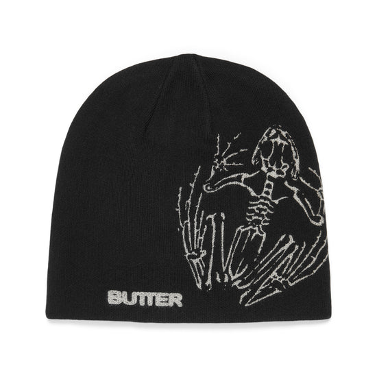 Butter Goods Fossil Skully Beanie (Black)