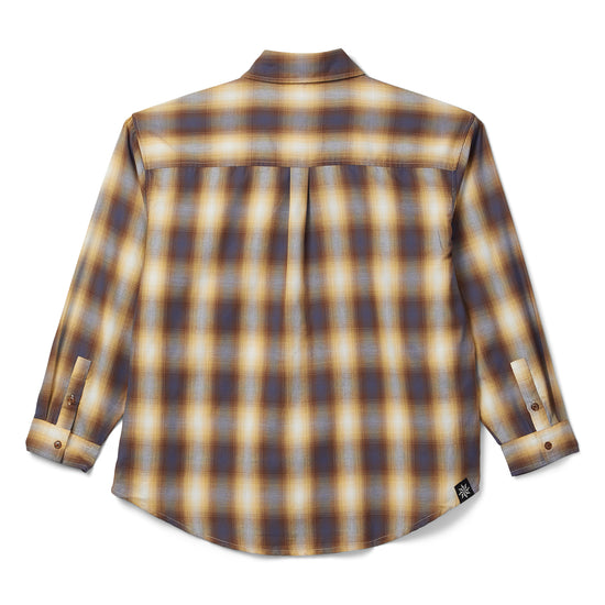 Beach Brains Big Long Sleeve Shirt (Sun Plaid)