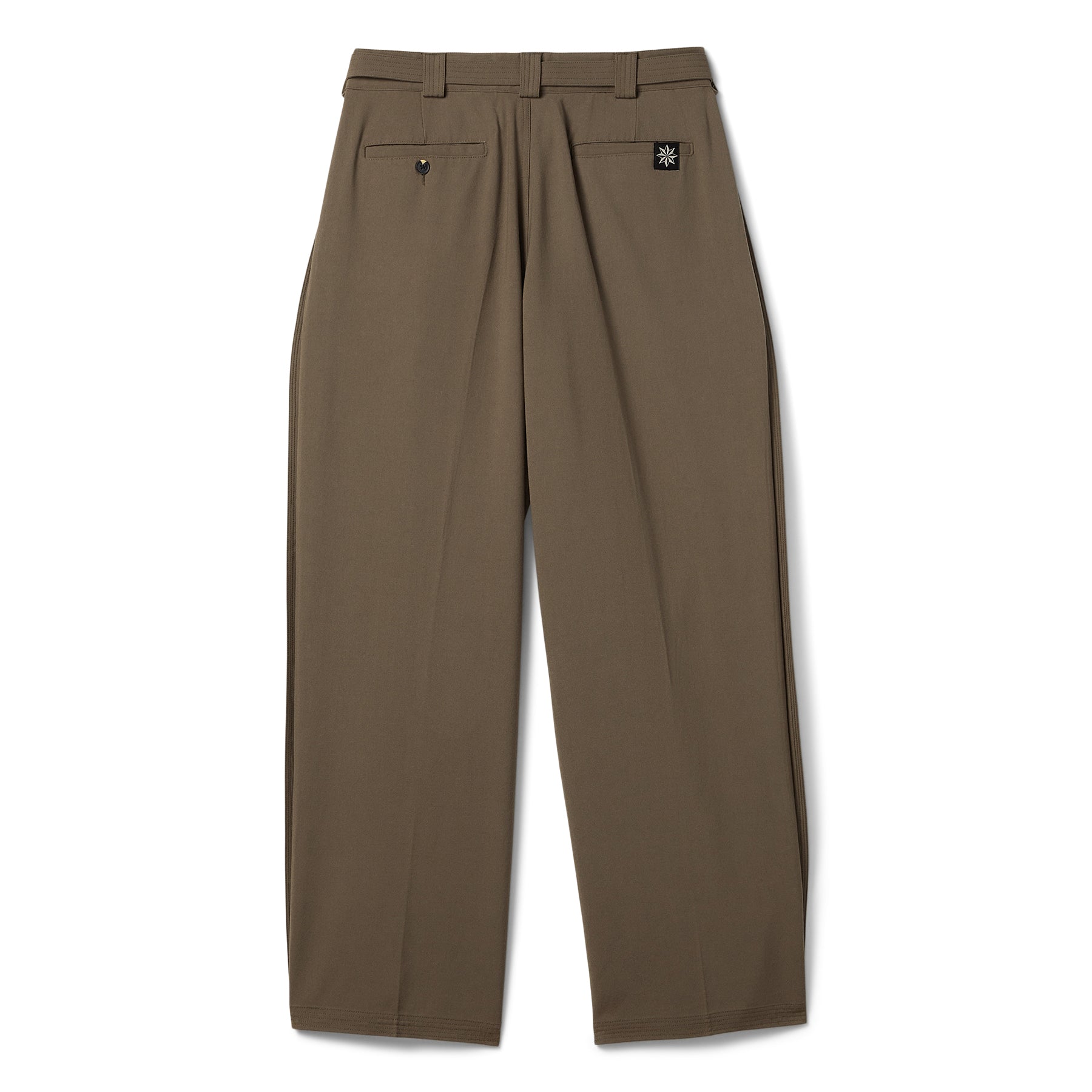 Beach Brains Pleated Work Pant (Chocolate)