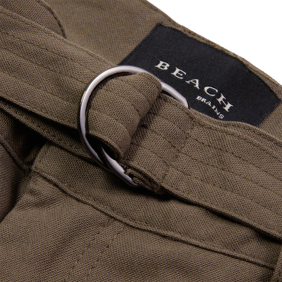 Beach Brains Pleated Work Pant (Chocolate)