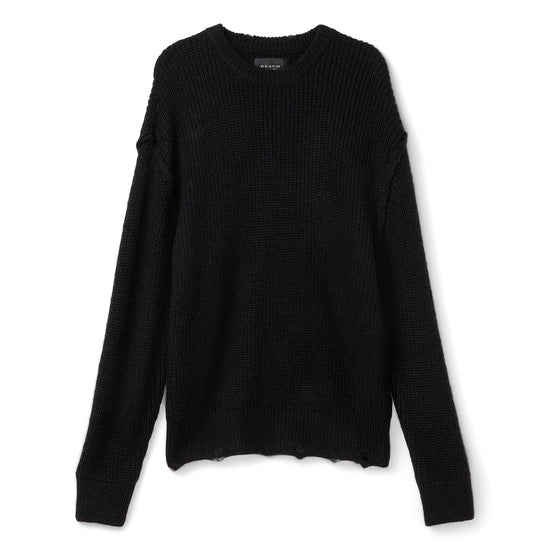 Beach Brains Session Knit Sweater (Black)