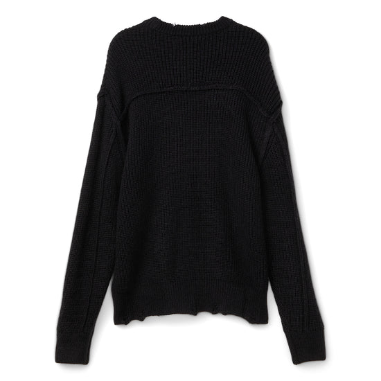 Beach Brains Session Knit Sweater (Black)