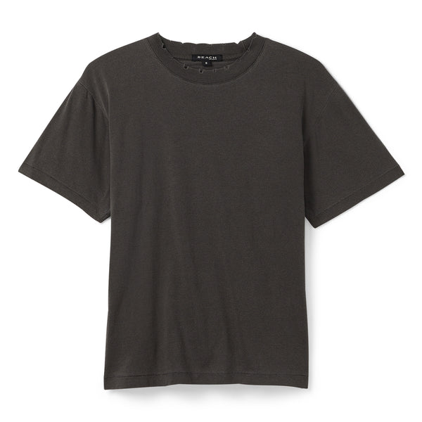 Tシャツ・カットソー BROWNBREATH TAG PIGMENT COMBI TEE CHARCOAL BJMMST026CC TAG PIGMENT COMBI TEE - CHARCOAL - Brownbreath Online Store