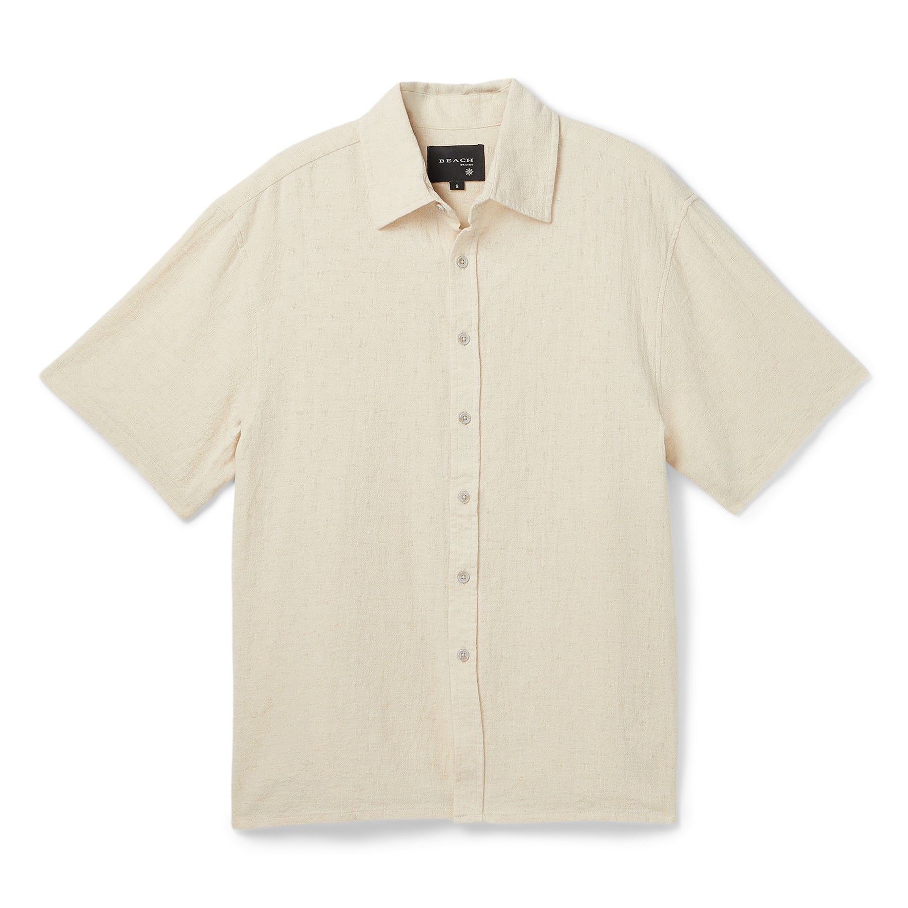 Beach Brains Hold Short Sleeve Shirt (Off White)