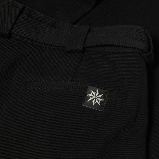Beach Brains Pleated Work Pant (Black)