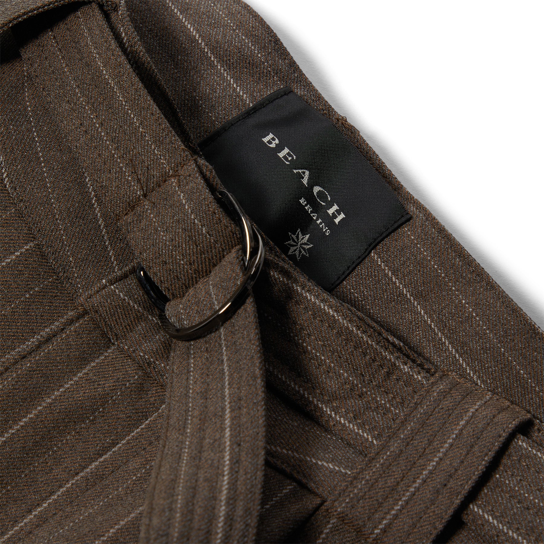 Beach Brains Limit Trouser (Brown pinstripe)